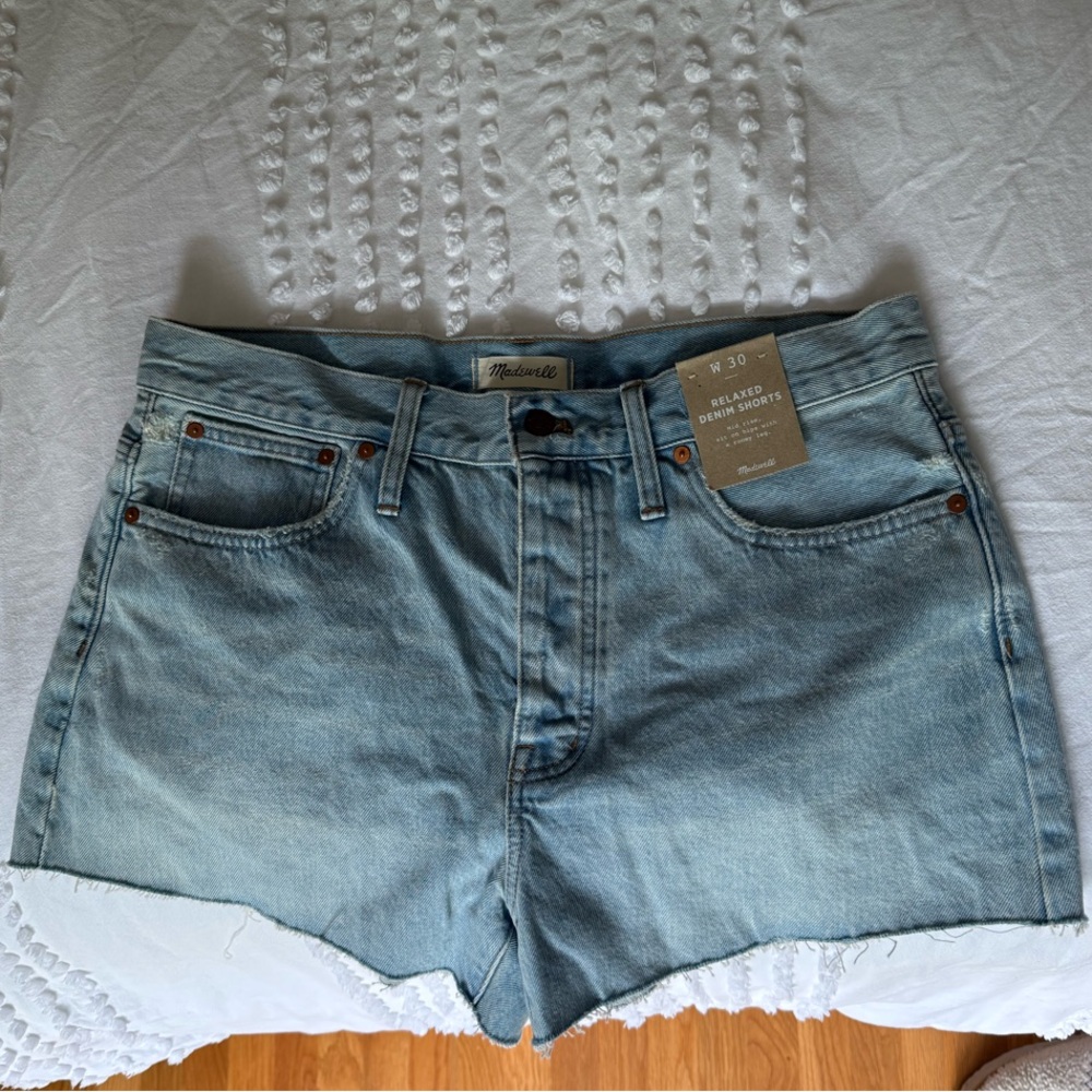 Madewell Women's Blue Denim Shorts